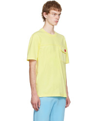 gelbes T-Shirt mit einem Rundhalsausschnitt von Hugo