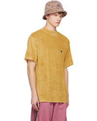 gelbes T-Shirt mit einem Rundhalsausschnitt von Needles