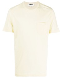 gelbes T-Shirt mit einem Rundhalsausschnitt von YMC