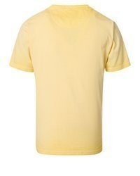 gelbes T-shirt mit einer Knopfleiste von Casamoda