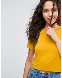 gelbes T-shirt von Asos