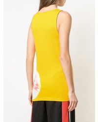 gelbes Mit Batikmuster Trägershirt von Calvin Klein 205W39nyc