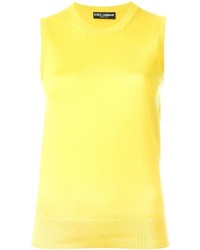 gelbes Trägershirt von Dolce & Gabbana