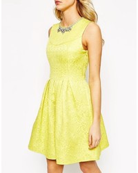 gelbes verziertes Kleid von Oasis