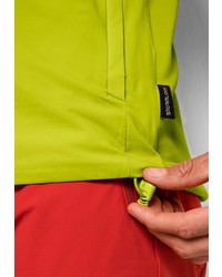 gelbgrüne ärmellose Jacke von Jack Wolfskin