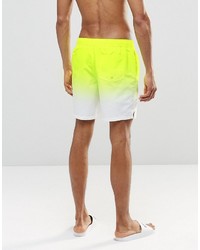 gelbgrüne Badeshorts von Asos