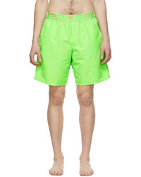 gelbgrüne Badeshorts von Versace Underwear