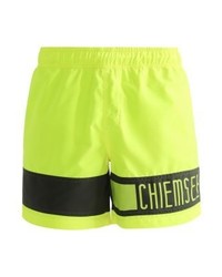 gelbgrüne bedruckte Badeshorts von Chiemsee