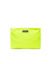 gelbgrüne Clutch Handtasche von Balenciaga