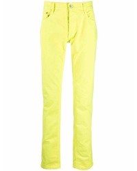 gelbgrüne enge Jeans von Just Cavalli