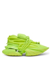 gelbgrüne Gummi niedrige Sneakers
