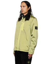 gelbgrüne Harrington-Jacke von Stone Island