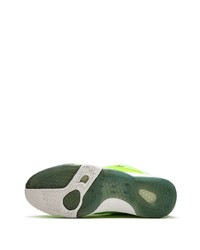 gelbgrüne hohe Sneakers aus Segeltuch von Reebok