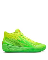 gelbgrüne hohe Sneakers von Puma