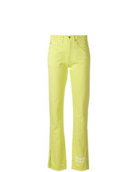 gelbgrüne Jeans
