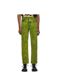 gelbgrüne Jeans