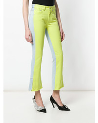 gelbgrüne Jeans von MSGM