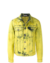 gelbgrüne Jeansjacke von Bottega Veneta