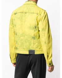 gelbgrüne Jeansjacke von Bottega Veneta