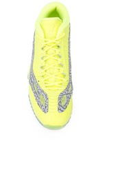gelbgrüne Leder niedrige Sneakers von Jordan