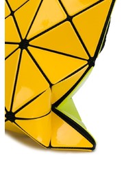gelbgrüne Leder Umhängetasche von Bao Bao Issey Miyake