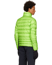 gelbgrüne leichte Daunenjacke von MONCLER GRENOBLE