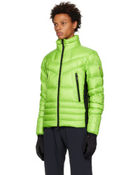 gelbgrüne leichte Daunenjacke von MONCLER GRENOBLE