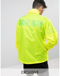 gelbgrüne leichte Jacke