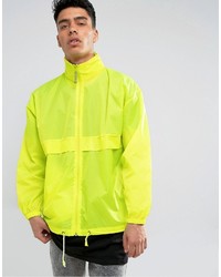 gelbgrüne leichte Jacke von Reclaimed Vintage