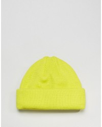 gelbgrüne Mütze von Asos