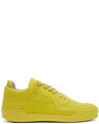 gelbgrüne niedrige Sneakers