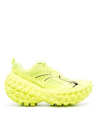 gelbgrüne niedrige Sneakers von Balenciaga