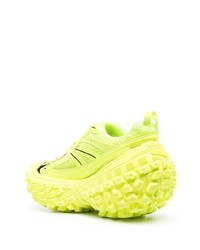 gelbgrüne niedrige Sneakers von Balenciaga