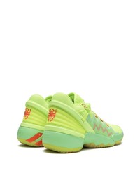 gelbgrüne niedrige Sneakers von adidas