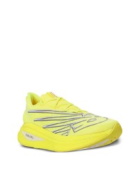 gelbgrüne niedrige Sneakers von New Balance