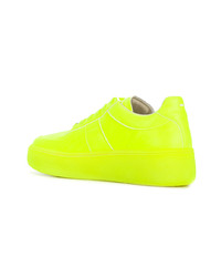 gelbgrüne niedrige Sneakers von Maison Margiela