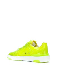 gelbgrüne niedrige Sneakers von Givenchy