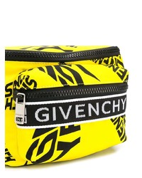 gelbgrüne Segeltuch Bauchtasche von Givenchy