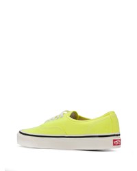 gelbgrüne Segeltuch niedrige Sneakers von Vans