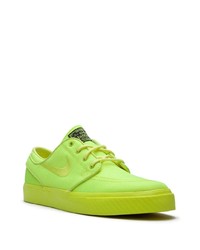 gelbgrüne Segeltuch niedrige Sneakers von Nike