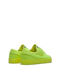 gelbgrüne Segeltuch niedrige Sneakers von Nike