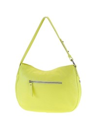gelbgrüne Shopper Tasche aus Leder von COLLEZIONE ALESSANDRO