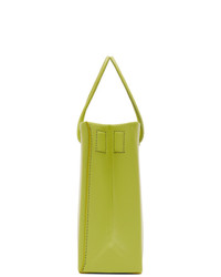 gelbgrüne Shopper Tasche aus Leder von Medea