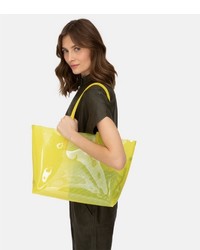 gelbgrüne Shopper Tasche aus Leder von Liebeskind Berlin