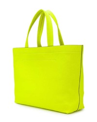 gelbgrüne Shopper Tasche aus Leder von Anya Hindmarch