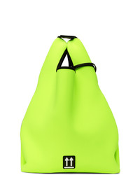 gelbgrüne Shopper Tasche aus Nylon