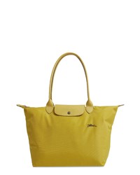 gelbgrüne Shopper Tasche aus Segeltuch