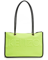gelbgrüne Shopper Tasche von Kenzo