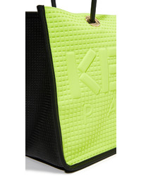 gelbgrüne Shopper Tasche von Kenzo