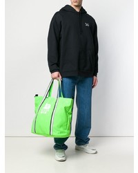 gelbgrüne Shopper Tasche von MSGM